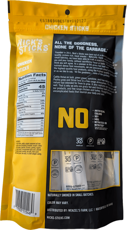 Chicken Sticks .9 oz - 10 Count Bag