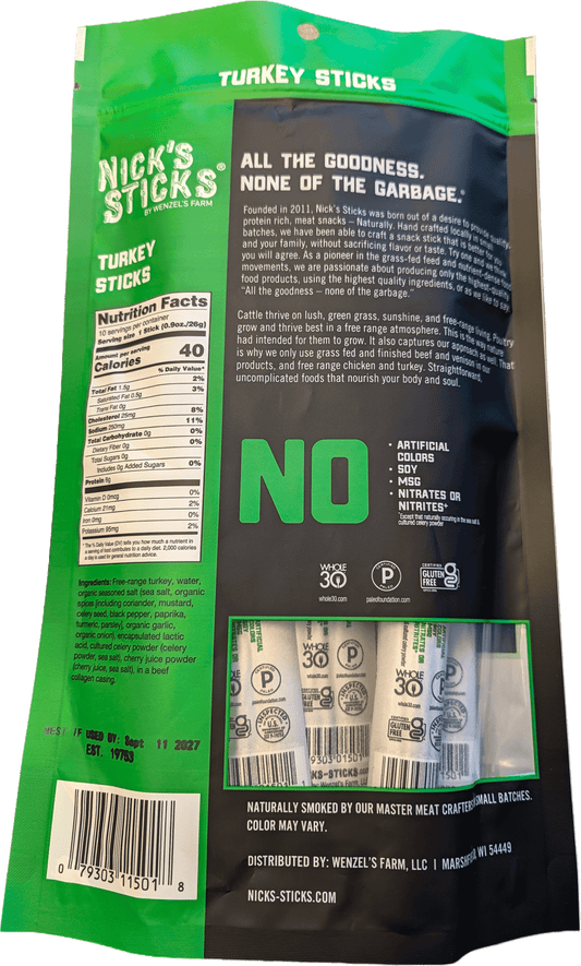 Turkey Sticks .9 oz - 10 Count Bag