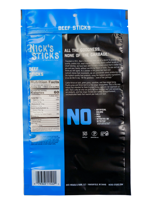 Beef Sticks .9 oz - 12 Count Bag